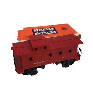 Vintage Lionel 6007 Plastic Cherry Red Caboose Train Car Large O Scale